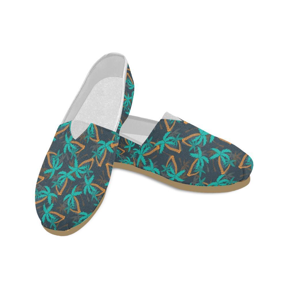 Palm Tree Pattern Print Design PT01 Women Casual Shoes-JorJune.com
