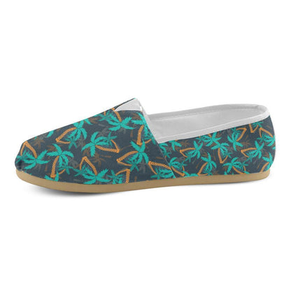 Palm Tree Pattern Print Design PT01 Women Casual Shoes-JorJune.com