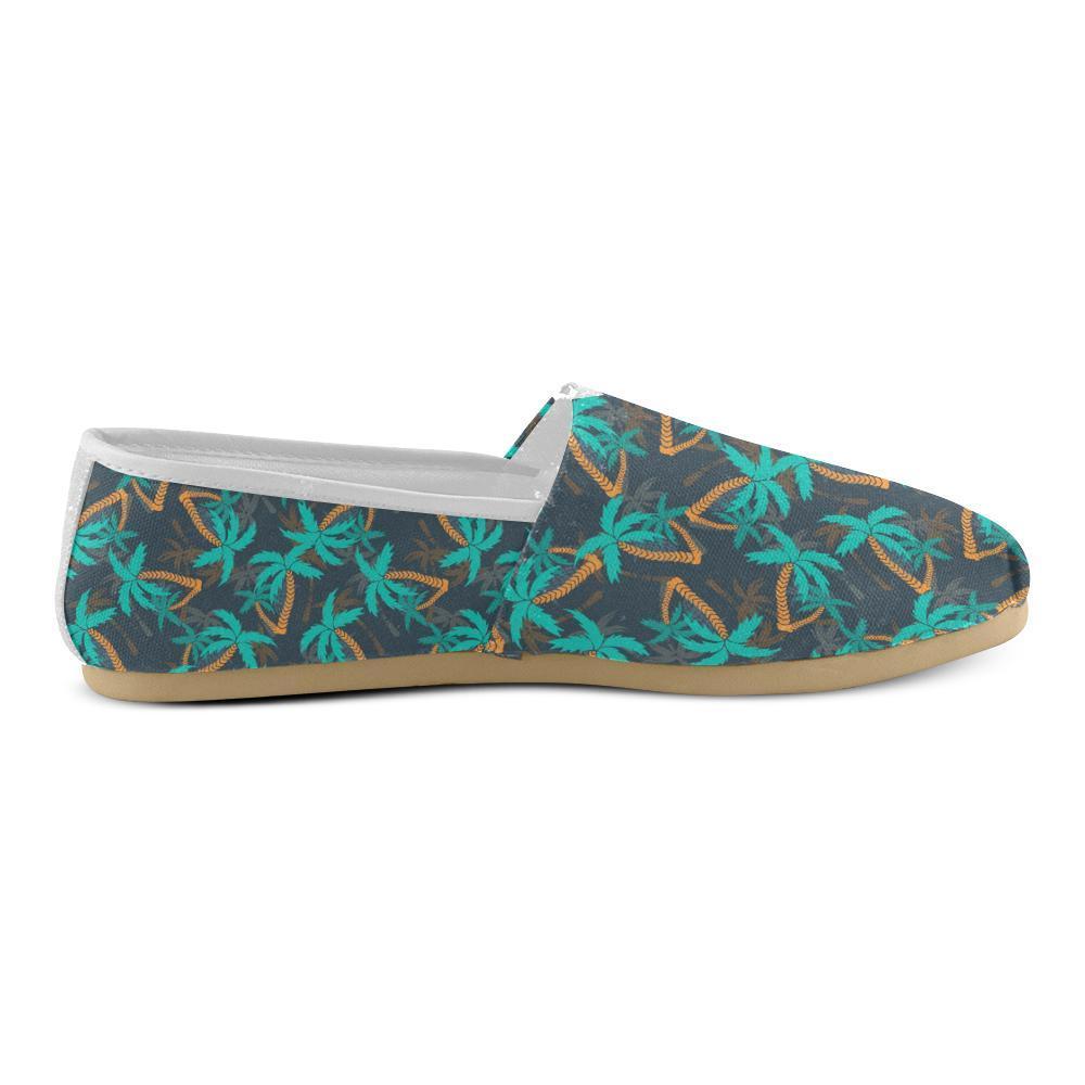 Palm Tree Pattern Print Design PT01 Women Casual Shoes-JorJune.com