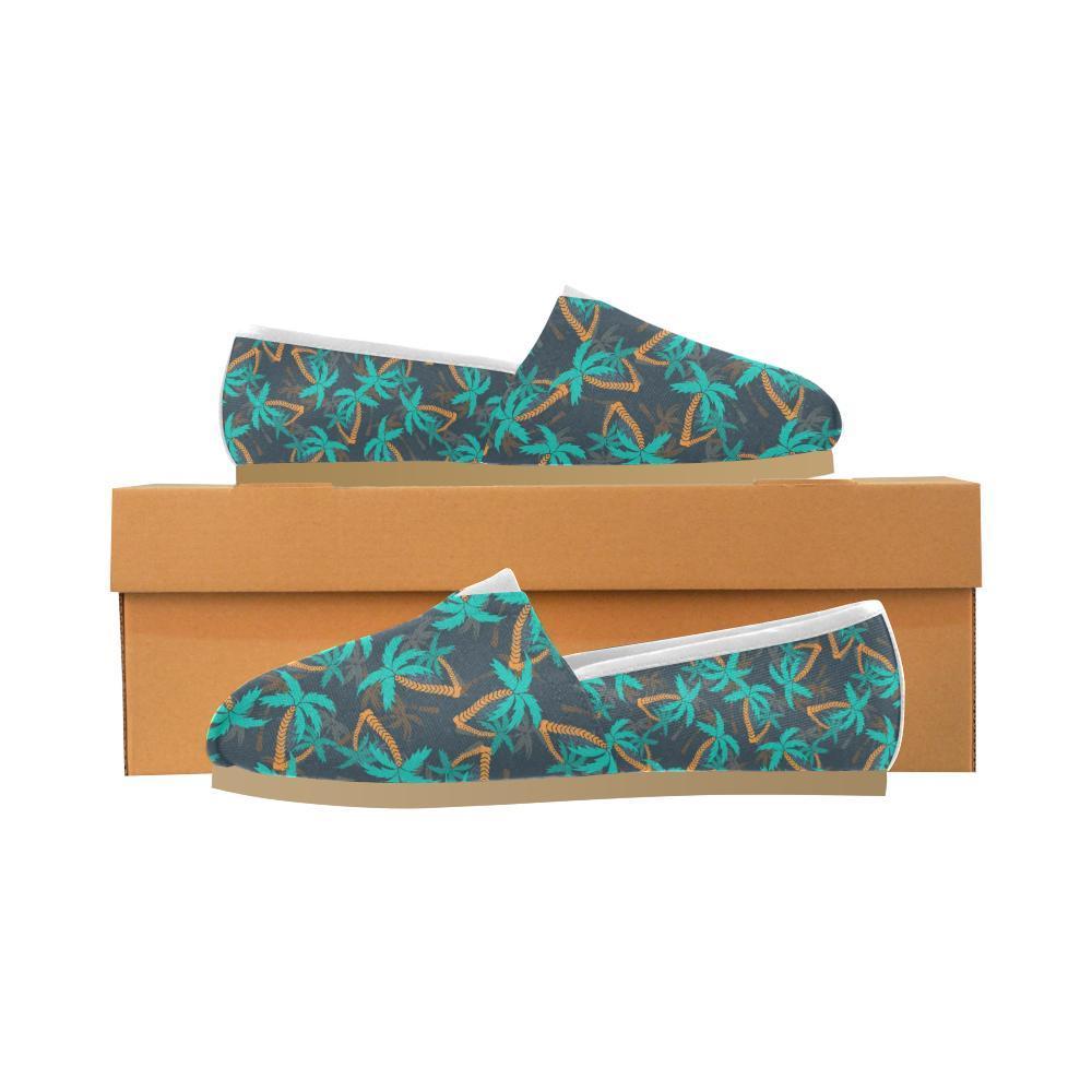 Palm Tree Pattern Print Design PT01 Women Casual Shoes-JorJune.com