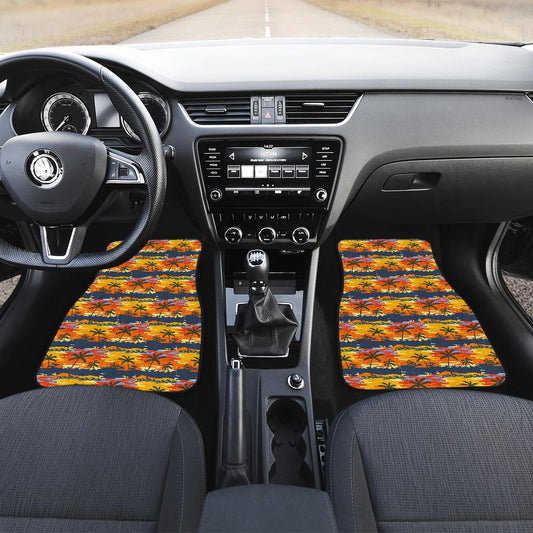 Palm Tree Pattern Print Design PT010 Car Floor Mats-JORJUNE.COM