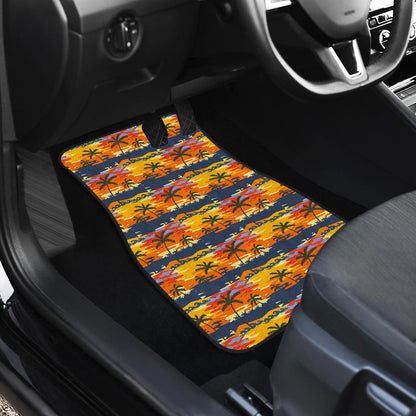 Palm Tree Pattern Print Design PT010 Car Floor Mats-JORJUNE.COM