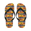 Palm Tree Pattern Print Design PT010 Flip Flops-JorJune