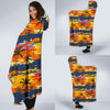 Palm Tree Pattern Print Design PT010 Hooded Blanket-JORJUNE.COM