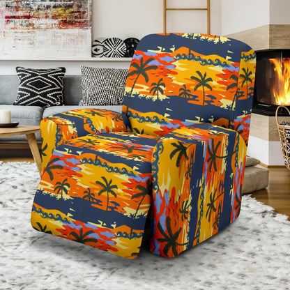 Palm Tree Pattern Print Design PT010 Recliner Slipcover-JORJUNE.COM