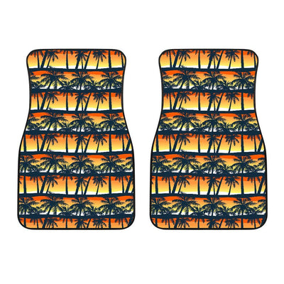 Palm Tree Pattern Print Design PT011 Car Floor Mats-JORJUNE.COM