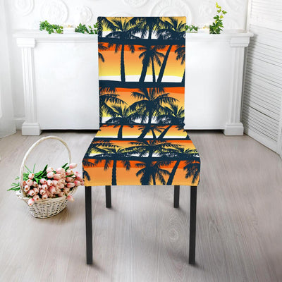 Palm Tree Pattern Print Design PT011 Dining Chair Slipcover-JORJUNE.COM