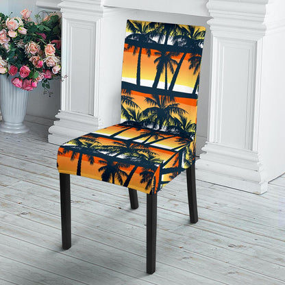 Palm Tree Pattern Print Design PT011 Dining Chair Slipcover-JORJUNE.COM