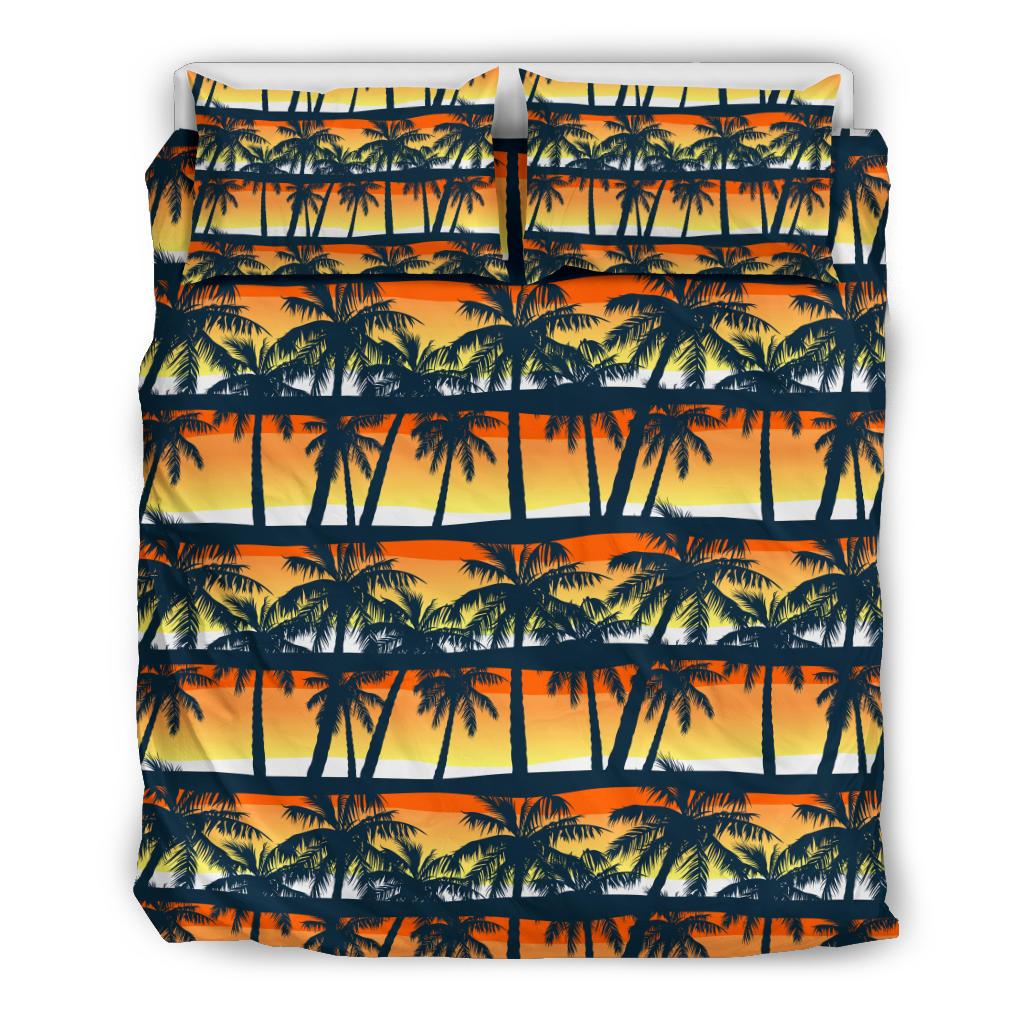 Palm Tree Pattern Print Design PT011 Duvet Cover Bedding Set-JORJUNE.COM