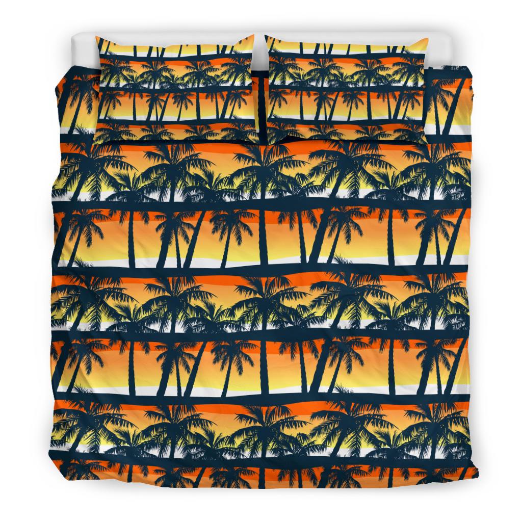 Palm Tree Pattern Print Design PT011 Duvet Cover Bedding Set-JORJUNE.COM