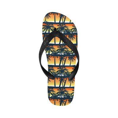 Palm Tree Pattern Print Design PT011 Flip Flops-JorJune