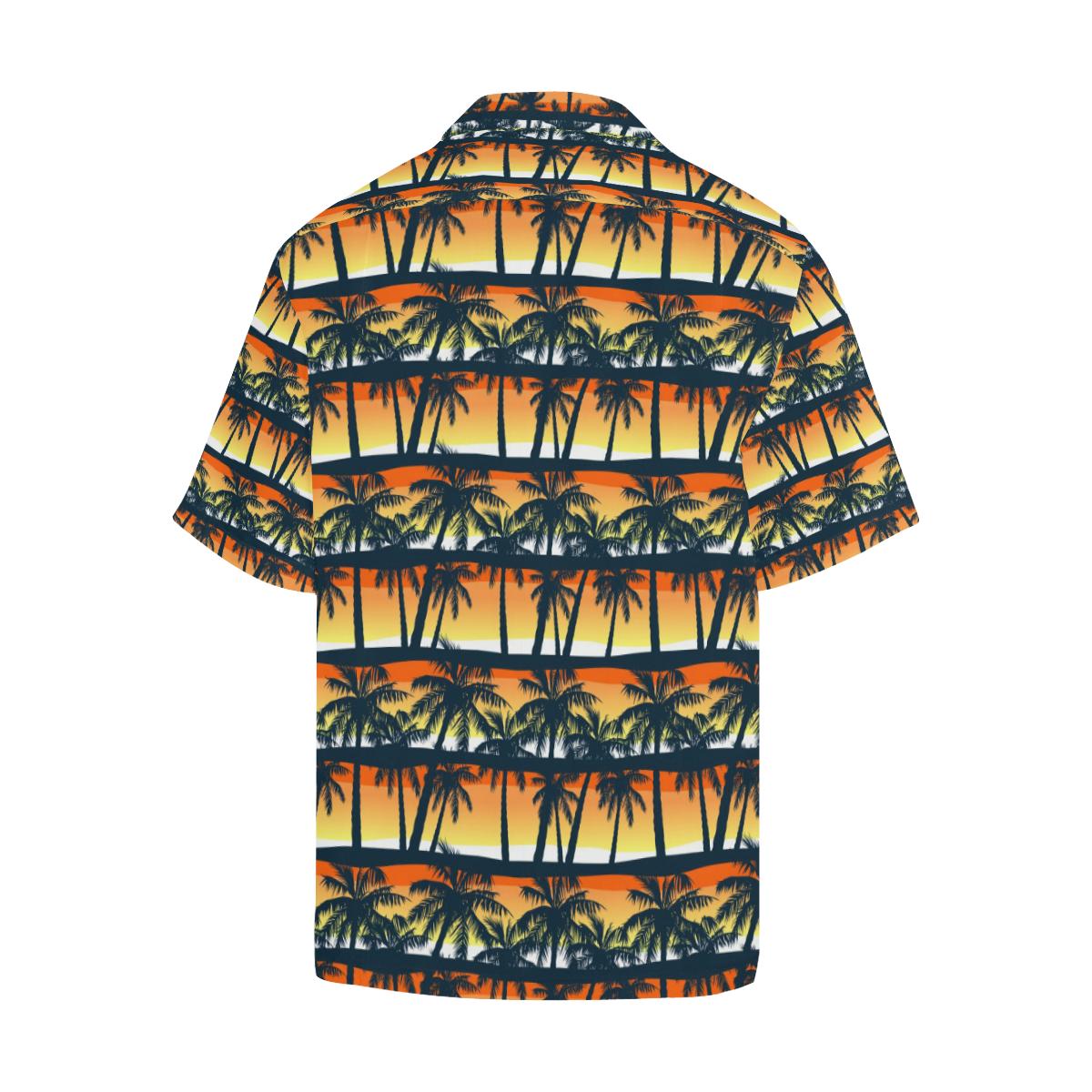 Palm Tree Pattern Print Design PT011 Men Hawaiian Shirt-JorJune