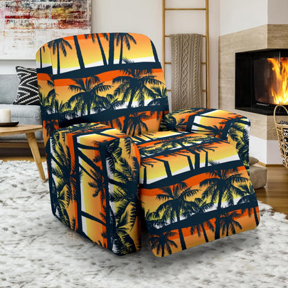 Palm Tree Pattern Print Design PT011 Recliner Slipcover-JORJUNE.COM