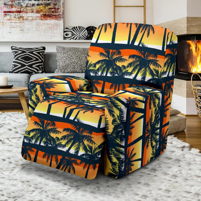 Palm Tree Pattern Print Design PT011 Recliner Slipcover-JORJUNE.COM