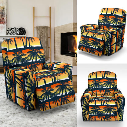 Palm Tree Pattern Print Design PT011 Recliner Slipcover-JORJUNE.COM