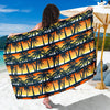 Palm Tree Pattern Print Design PT011 Sarong Pareo Wrap-JORJUNE.COM
