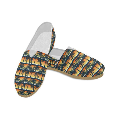 Palm Tree Pattern Print Design PT011 Women Casual Shoes-JorJune.com