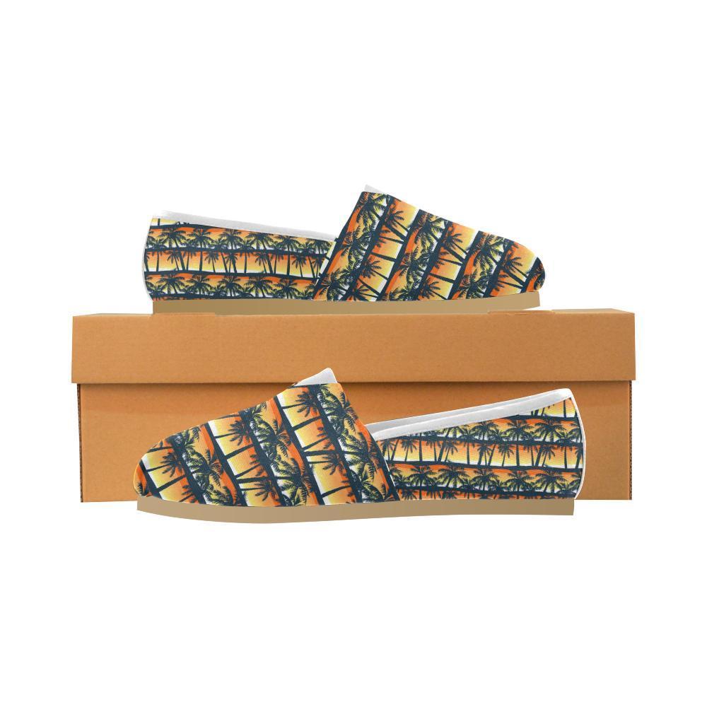 Palm Tree Pattern Print Design PT011 Women Casual Shoes-JorJune.com