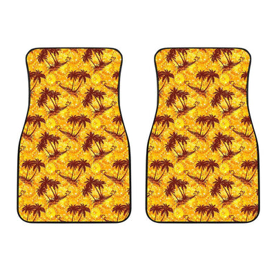 Palm Tree Pattern Print Design PT012 Car Floor Mats-JORJUNE.COM