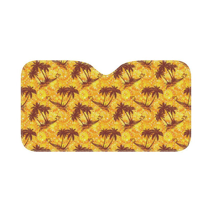 Palm Tree Pattern Print Design PT012 Car Sun Shade-JorJune