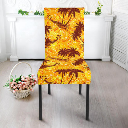 Palm Tree Pattern Print Design PT012 Dining Chair Slipcover-JORJUNE.COM