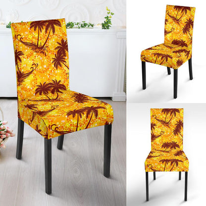Palm Tree Pattern Print Design PT012 Dining Chair Slipcover-JORJUNE.COM