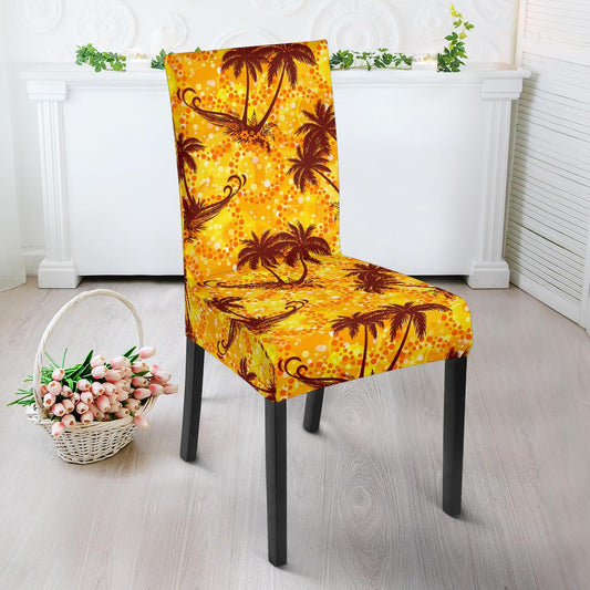 Palm Tree Pattern Print Design PT012 Dining Chair Slipcover-JORJUNE.COM