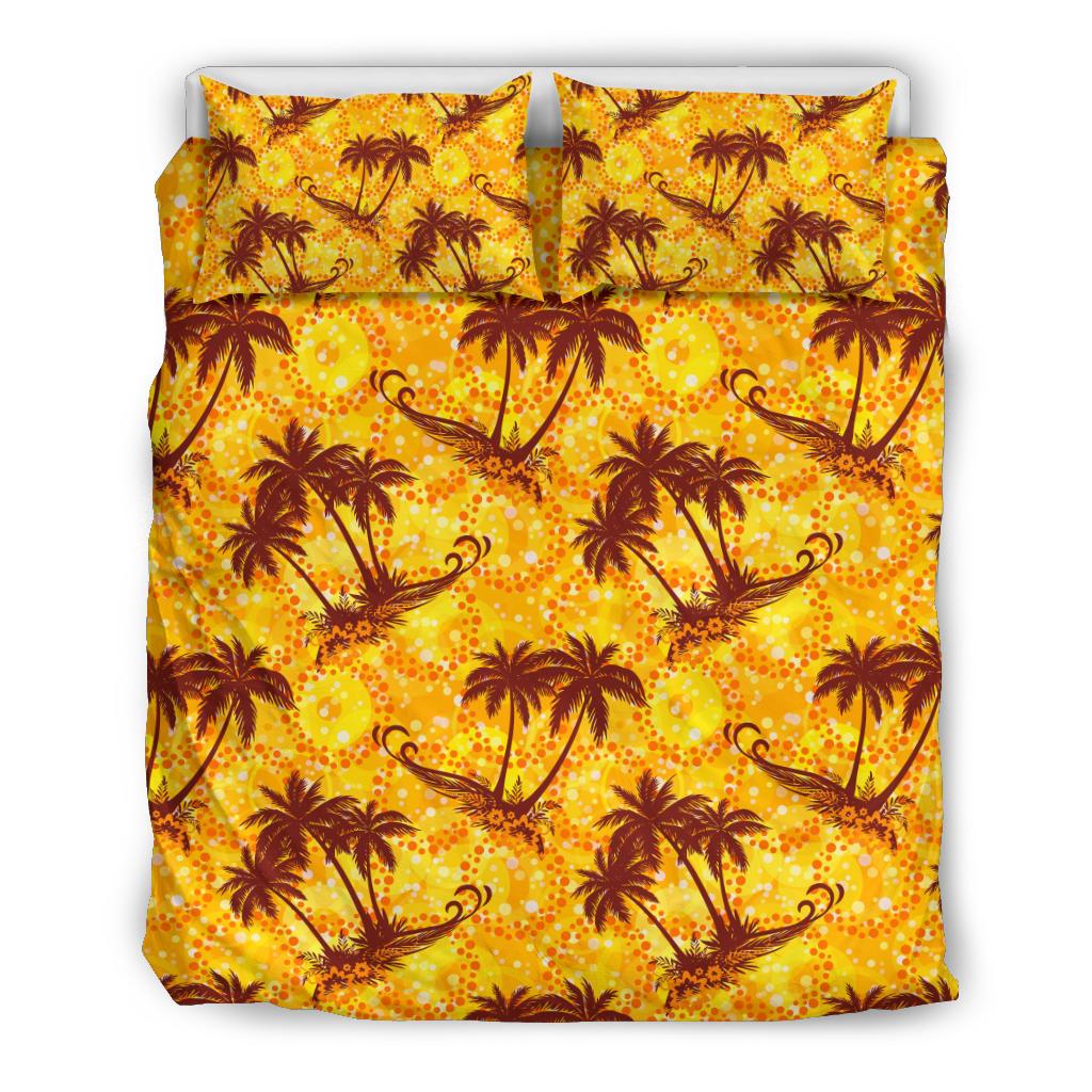 Palm Tree Pattern Print Design PT012 Duvet Cover Bedding Set-JORJUNE.COM
