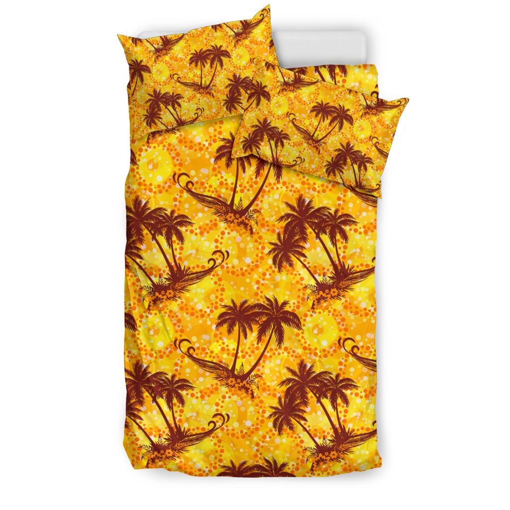 Palm Tree Pattern Print Design PT012 Duvet Cover Bedding Set-JORJUNE.COM