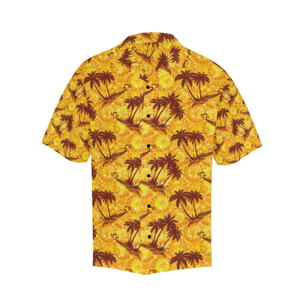 Palm Tree Pattern Print Design PT012 Men Hawaiian Shirt-JorJune