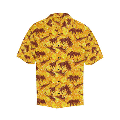 Palm Tree Pattern Print Design PT012 Men Hawaiian Shirt-JorJune