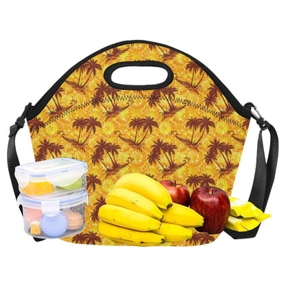 Palm Tree Pattern Print Design PT012 Neoprene Lunch Bag-JorJune