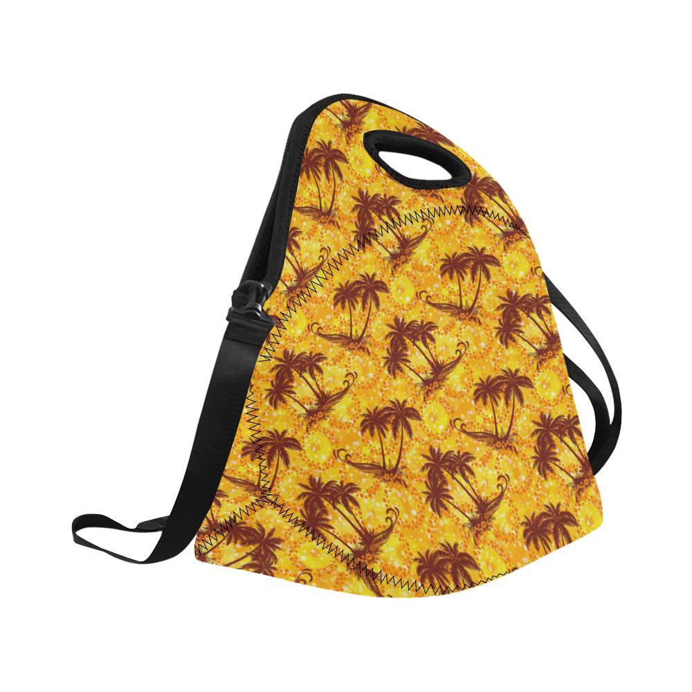 Palm Tree Pattern Print Design PT012 Neoprene Lunch Bag-JorJune