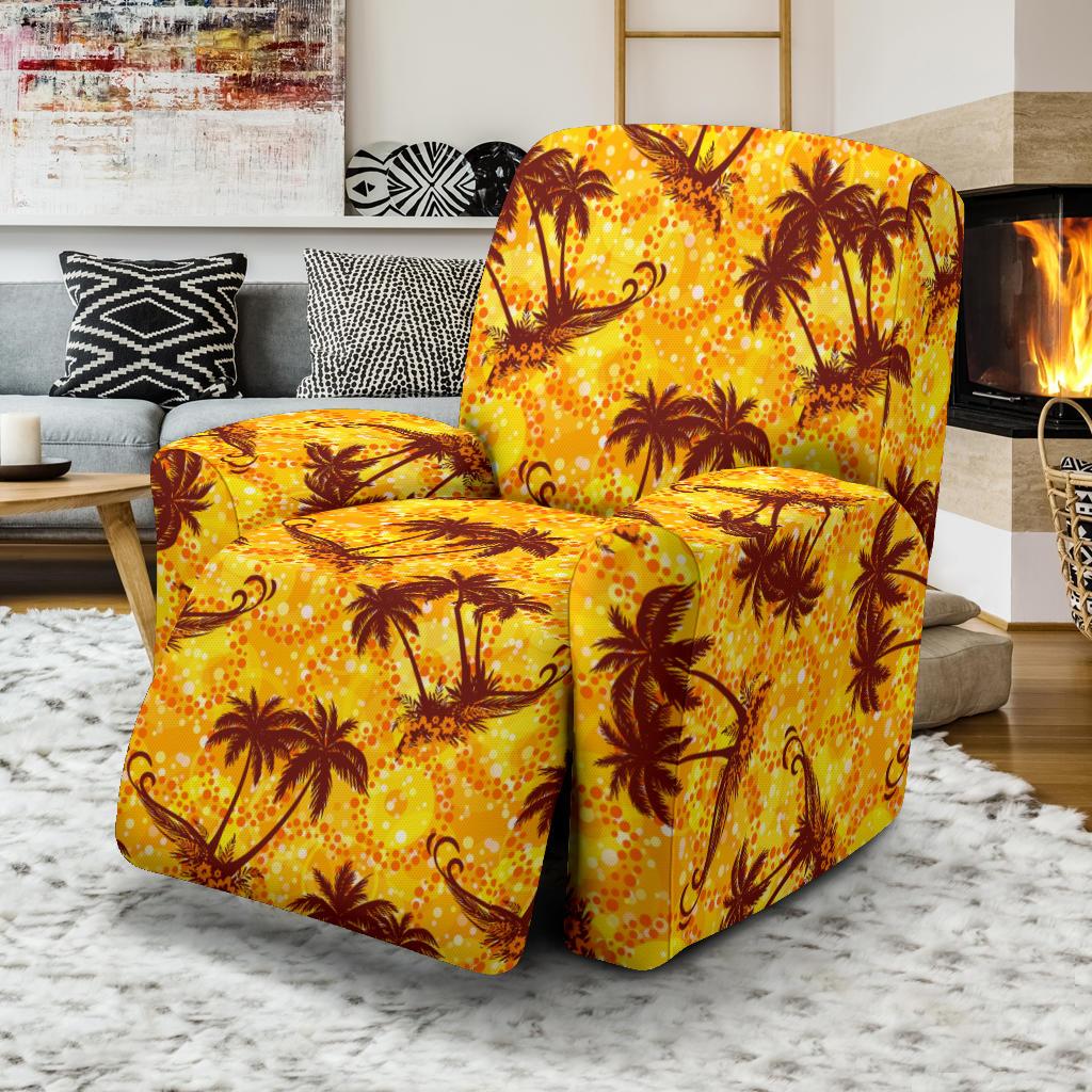 Palm Tree Pattern Print Design PT012 Recliner Slipcover-JORJUNE.COM