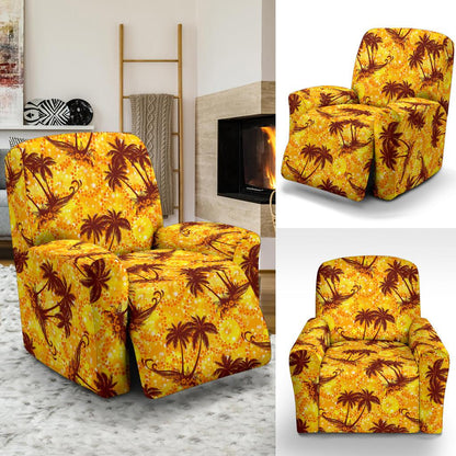 Palm Tree Pattern Print Design PT012 Recliner Slipcover-JORJUNE.COM