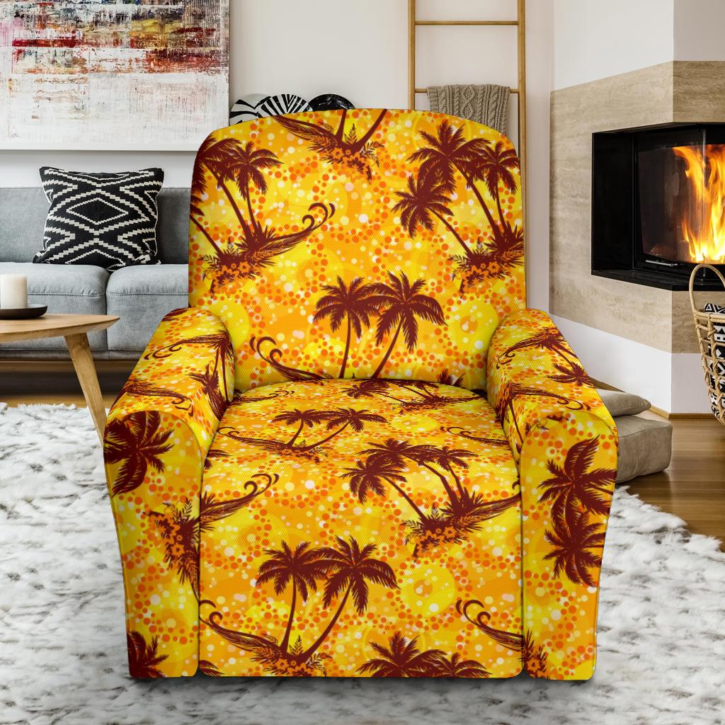Palm Tree Pattern Print Design PT012 Recliner Slipcover-JORJUNE.COM
