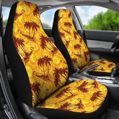 Palm Tree Pattern Print Design PT012 Universal Fit Car Seat Covers-JorJune