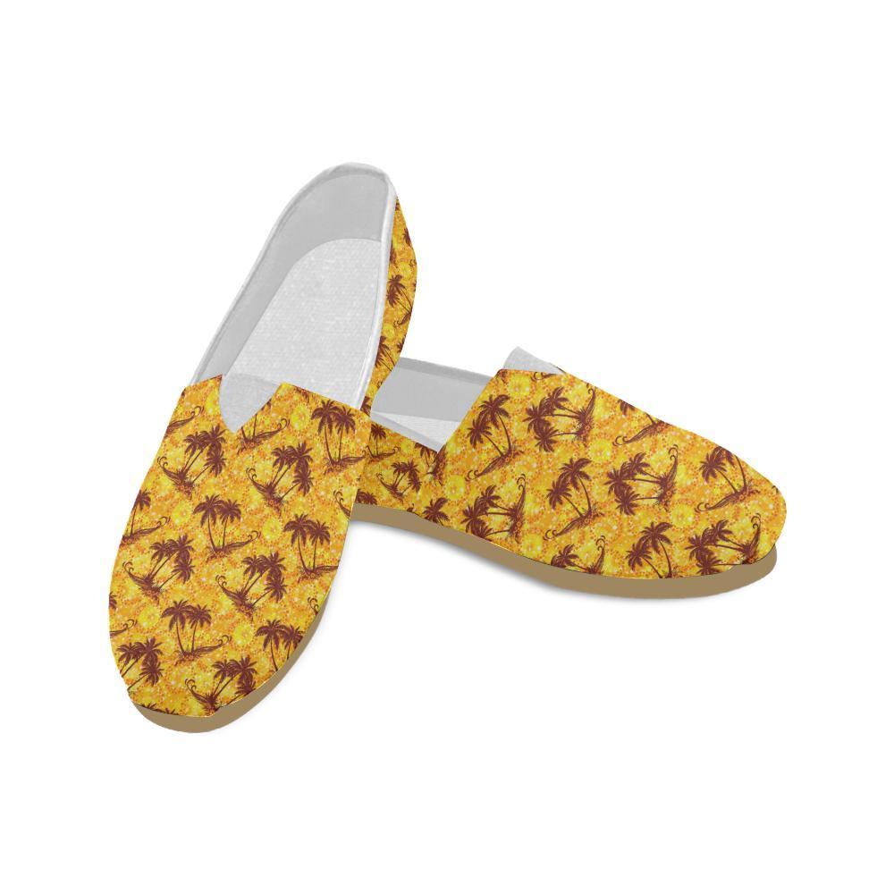Palm Tree Pattern Print Design PT012 Women Casual Shoes-JorJune.com