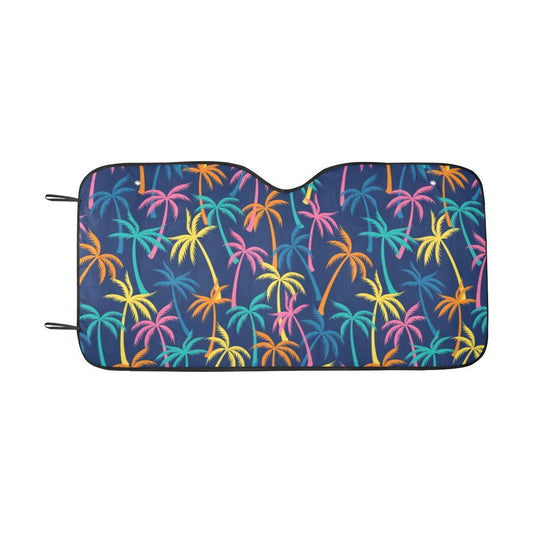 Palm Tree Pattern Print Design PT013 Car Sun Shade-JorJune