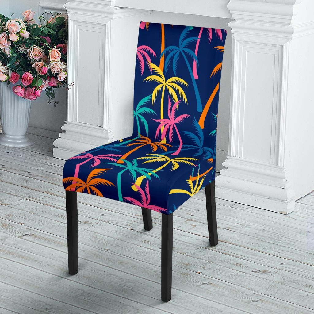 Palm Tree Pattern Print Design PT013 Dining Chair Slipcover-JORJUNE.COM