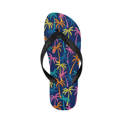 Palm Tree Pattern Print Design PT013 Flip Flops-JorJune