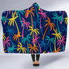 Palm Tree Pattern Print Design PT013 Hooded Blanket-JORJUNE.COM