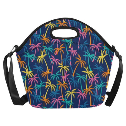 Palm Tree Pattern Print Design PT013 Neoprene Lunch Bag-JorJune