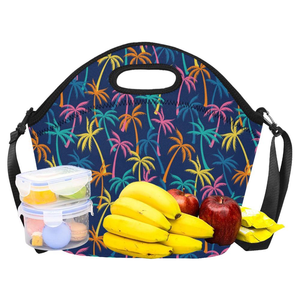 Palm Tree Pattern Print Design PT013 Neoprene Lunch Bag-JorJune