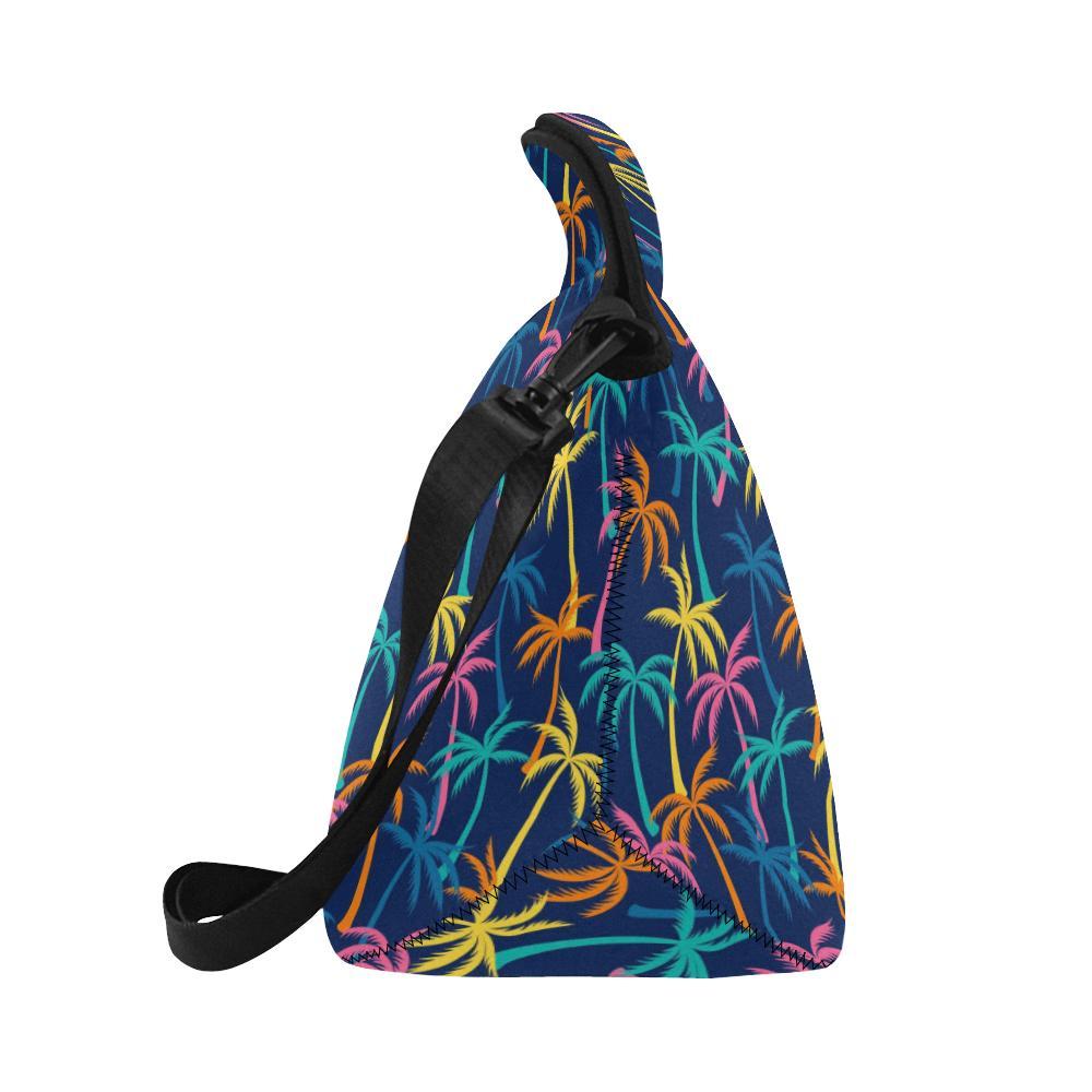 Palm Tree Pattern Print Design PT013 Neoprene Lunch Bag-JorJune