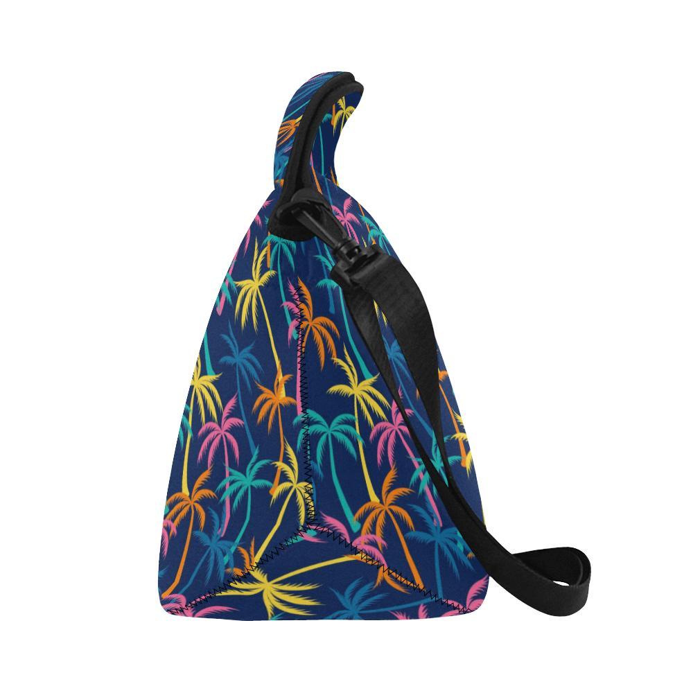 Palm Tree Pattern Print Design PT013 Neoprene Lunch Bag-JorJune