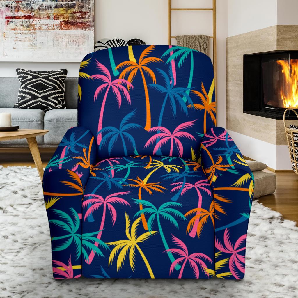 Palm Tree Pattern Print Design PT013 Recliner Slipcover-JORJUNE.COM