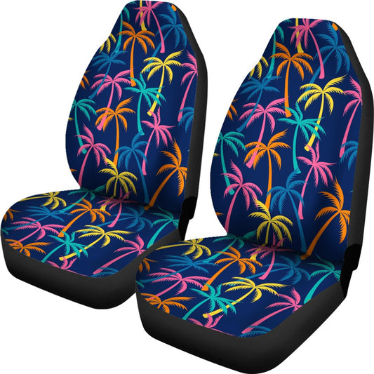 Palm Tree Pattern Print Design PT013 Universal Fit Car Seat Covers-JorJune