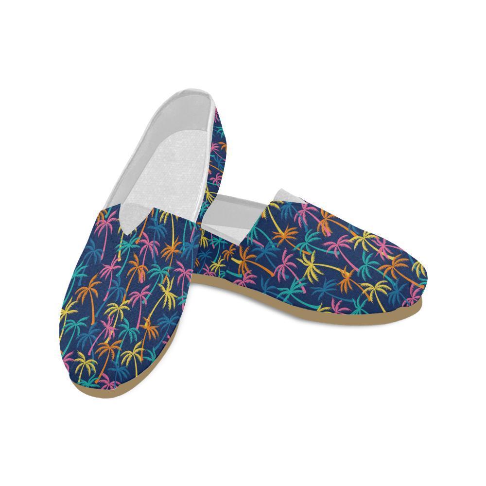 Palm Tree Pattern Print Design PT013 Women Casual Shoes-JorJune.com