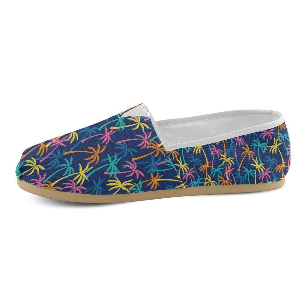 Palm Tree Pattern Print Design PT013 Women Casual Shoes-JorJune.com